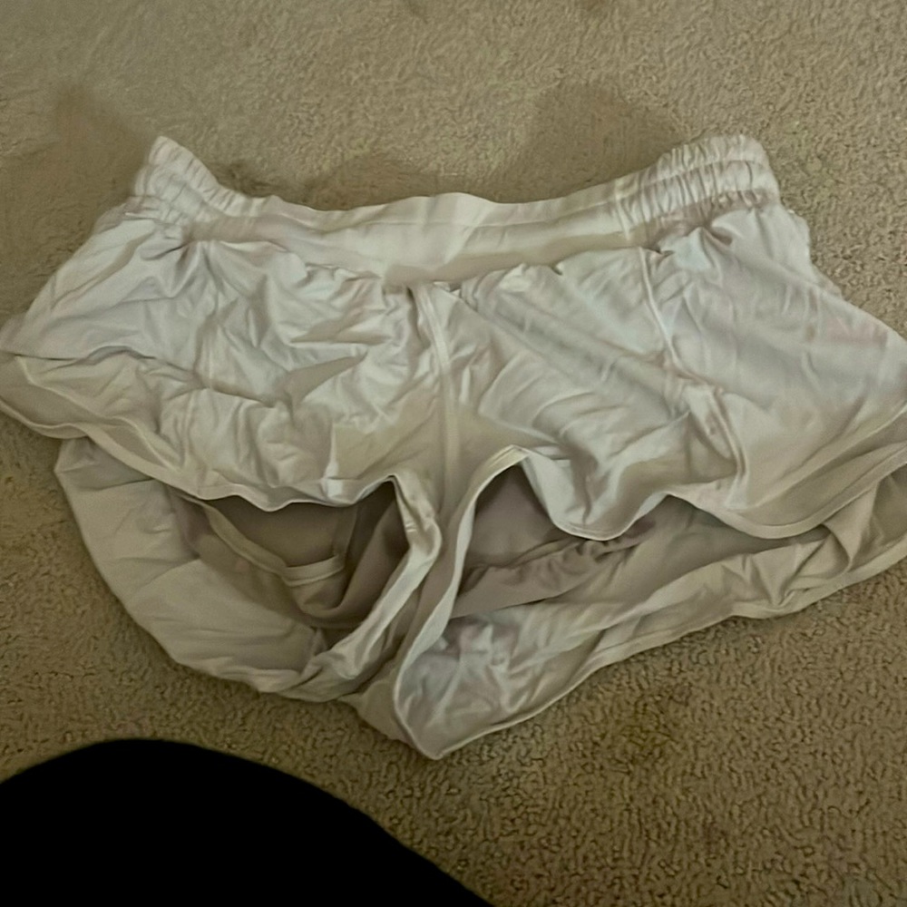 White shorts, LULULEMON